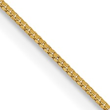 14K Yellow Gold Box Chain 18"