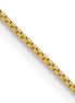 14K Yellow Gold Box Chain 18"