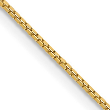 14K Yellow Gold Box Chain 18"