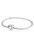 Pandora Moments Heart Clasp Snake Chain Bracelet Size 16