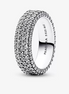 Pandora Timeless Pavé Triple-Row Ring Size 7