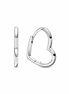 Pandora Moments Small Asymmetrical Heart Hoop Earrings