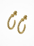 Desmos 18K Gold-Plated Slash Hoop Earrings