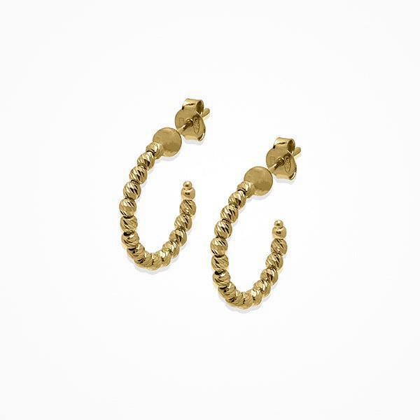 Desmos 18K Gold-Plated Slash Hoop Earrings