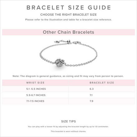 Pandora Timeless 14K Gold-Plated Sparkling Clear Tennis Bracelet Size 16