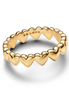 Pandora Moments Row of Hearts Ring Size 5