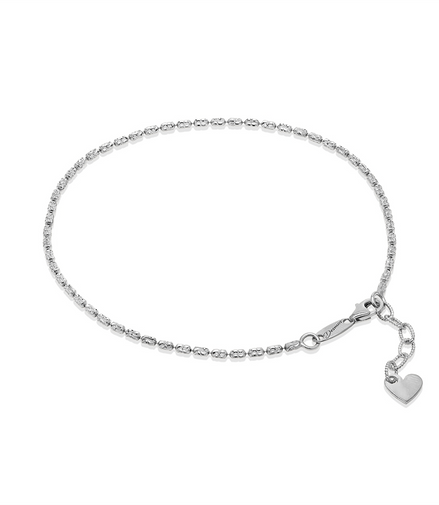 Desmos Rhodium-Plated Anklet