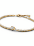 Pandora Timeless Sparkling Heart Tennis Bracelet Size 20
