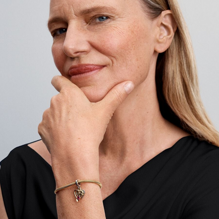 Pandora Moments Engravable Heart And Arrow Double Dangle Charm