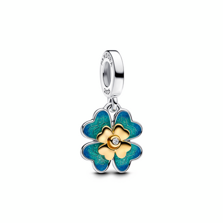 Pandora Moments Spinnable Four Leaf Clover Lab-Grown Diamond Dangle Charm