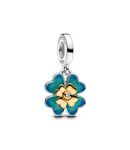 Pandora Moments Spinnable Four Leaf Clover Lab-Grown Diamond Dangle Charm