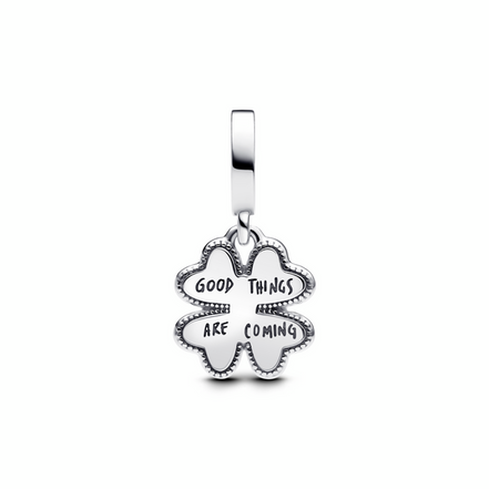 Pandora Moments Spinnable Four Leaf Clover Lab-Grown Diamond Dangle Charm