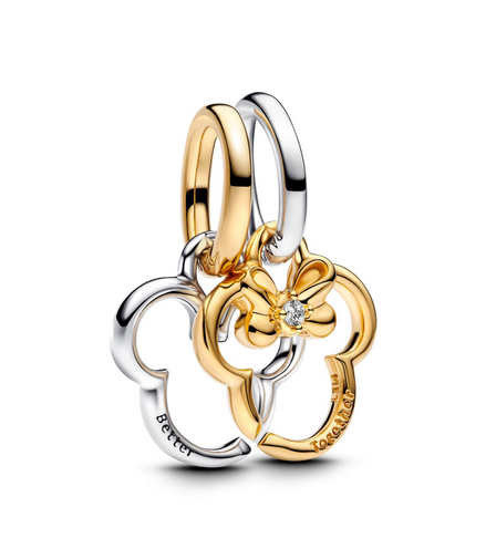 Pandora Disney Mickey Mouse & Minnie Mouse Splittable Dangle Charm