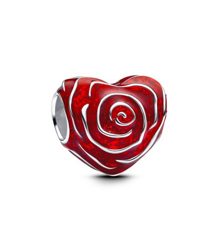 Pandora Moments Red Rose Heart Charm