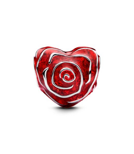 Pandora Moments Red Rose Heart Charm