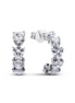 Pandora Timeless Sparkling Hearts Open Hoop Earrings