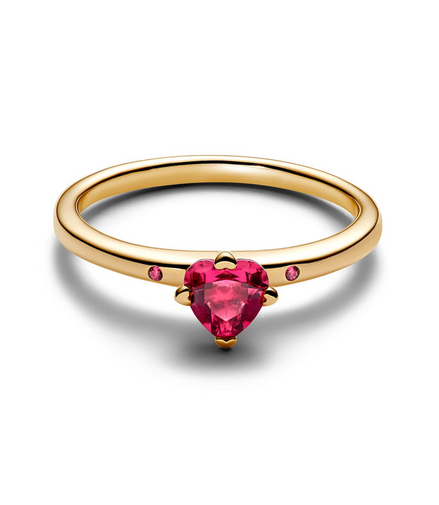 Pandora Moments Gold Plated Explosion of Love Ring Size 6