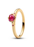 Pandora Moments Gold Plated Explosion of Love Ring Size 7