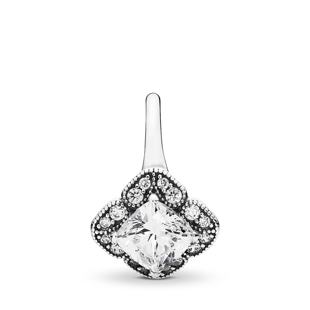 Pandora Timeless Crystalized Floral Fancy Ring Size 6