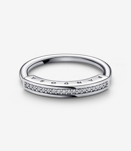 Pandora Signature ID Pave Ring Size 7