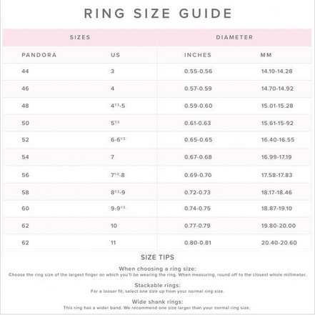 Pandora Moments Radiant Sparkling Hearts Ring Size 7.5