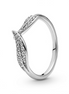 Pandora Timeless Sparkling Leaves Ring Size 6
