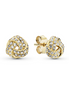 Pandora Timeless Gold Plated Shimmering Love Knot Earrings