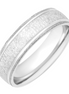 Frederick Goldman 14K White Gold Low Dome Roll Edge Wedding Band