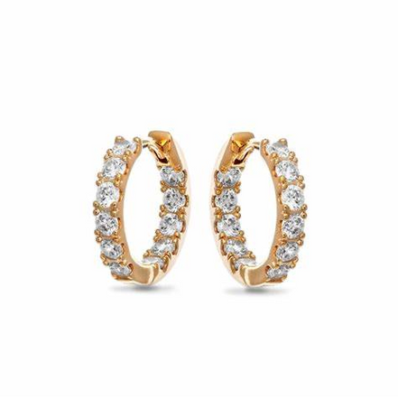 Pandora Timeless Sparkling Row Eternity Hoop Earrings
