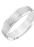 Men's 14k White Gold Beveled Edge Wedding Band