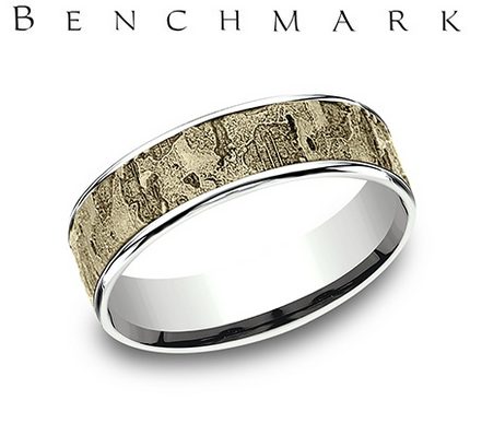 Benchmark 'The Unrefined" Men's Comfort Fit Wedding Band
