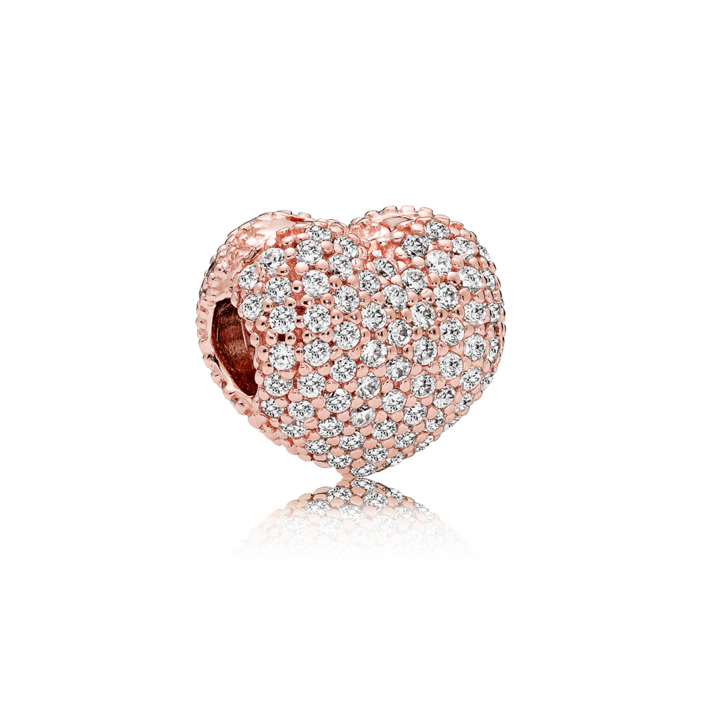 Pandora Pavé Heart Clip Charm