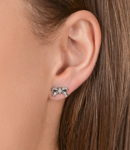 Pandora Moments Sparkling Bow Stud Earrings