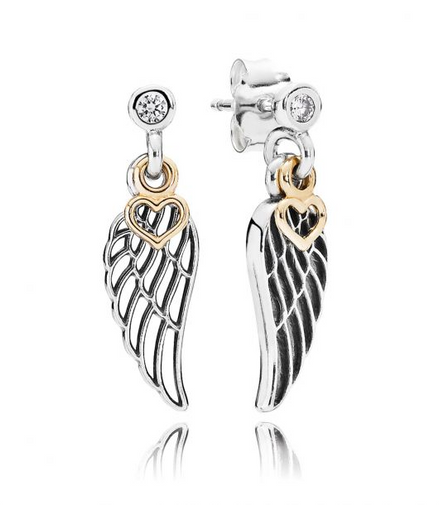Pandora Moments Love And Guidance Angel Wing Dangle Earrings