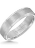 Triton Bevel Edge White Tungsten Carbide Comfort Fit Band Size 10