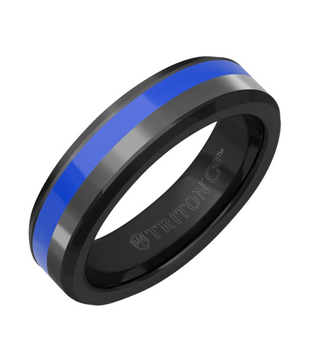 Triton Ceramic And Tungsten Carbide Band Size 10