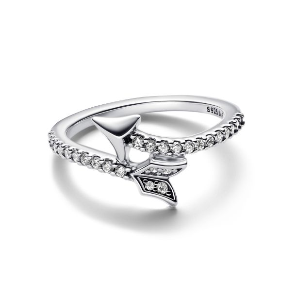 Pandora Moments Sparkling Arrow Ring Size 8.5