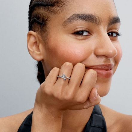 Pandora Moments Sparkling Arrow Ring Size 8.5