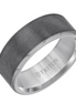 Triton Tantalum Satin Finish Domed Wedding Band Size 10