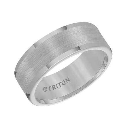 Triton Tungsten Carbide Round Edges Comfort Fit Wedding Band Size 10
