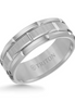 Triton 14K White Gold Tungsten Carbide Bevel Edge Comfort Fit Band Size 10