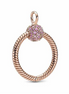 Pandora Moments Rose Small Pavé O Pendant