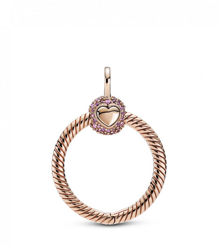 Pandora Moments Rose Small Pavé O Pendant