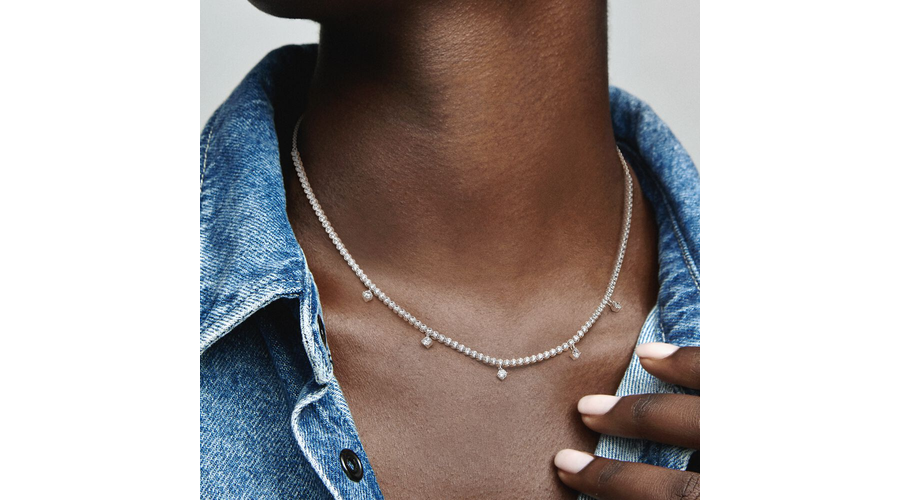 Pandora Timeless Sparkling Drop Collier Necklace