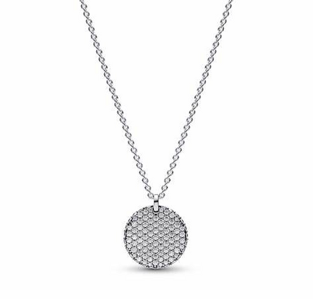 Pandora Timeless Pavé Round Pendant Necklace 45 cm