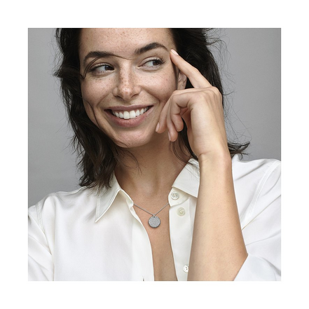 Pandora Timeless Pavé Round Pendant Necklace 45 cm