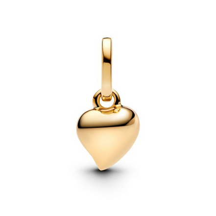 Pandora ME/Moments Heart Mini Gold-Plated Dangle Charm