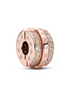 Pandora Sparkling Pavé Lines & Logo Clip Charm