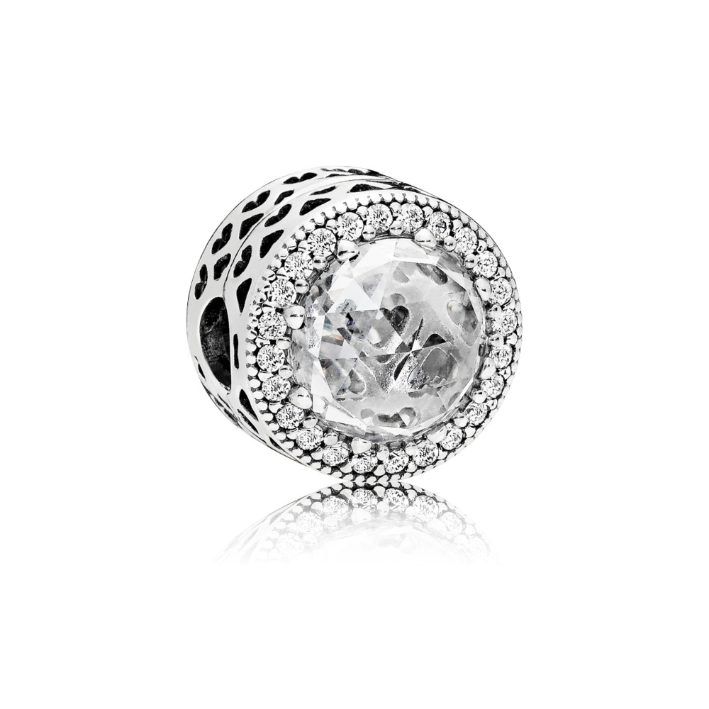 Sterling Silver Radiant Hearts Clip