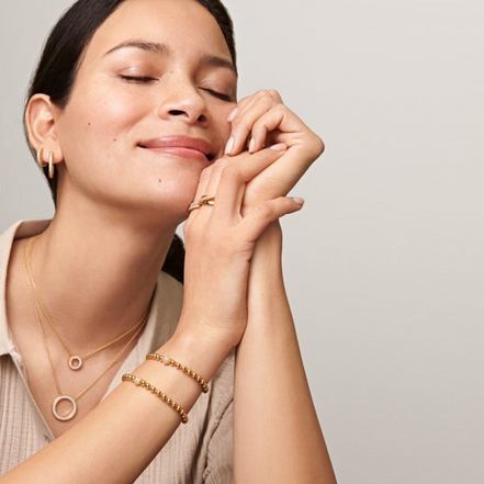 Pandora Moments Beads & Pavé Bracelet Size 19